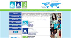Desktop Screenshot of dysautonomiainternational.com